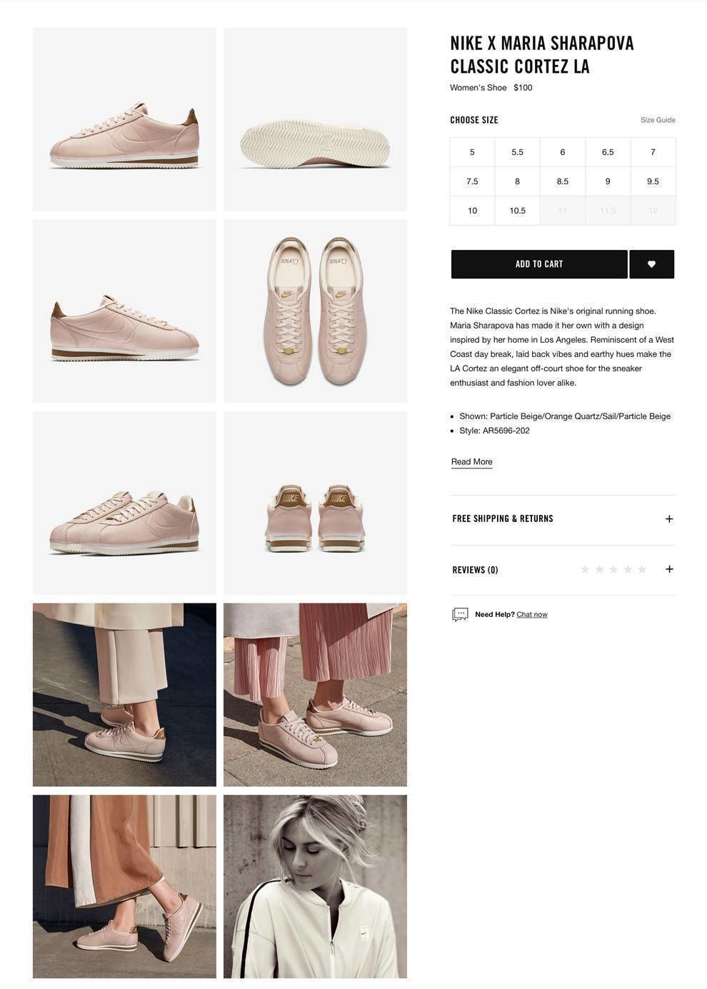 Nike Web Design Product Images