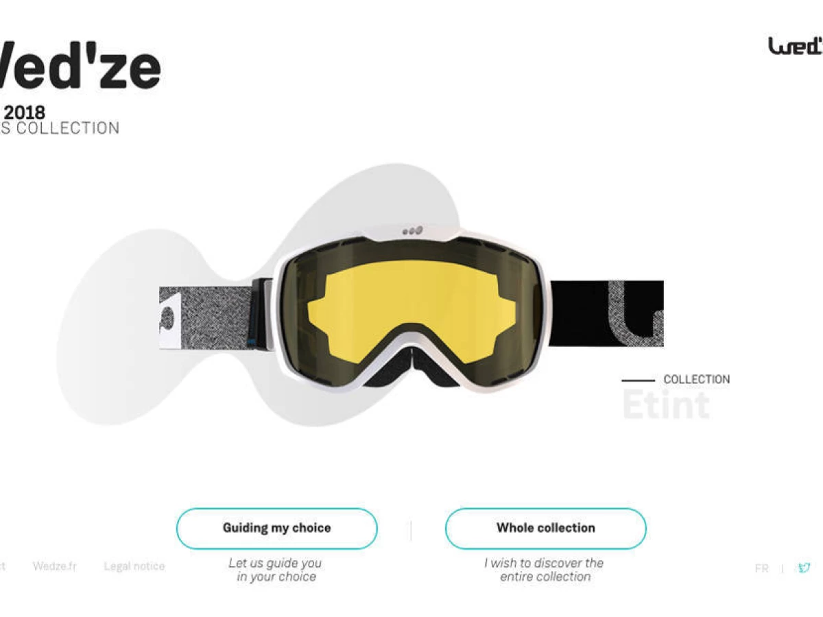 Wed'ze Website Design Homepage