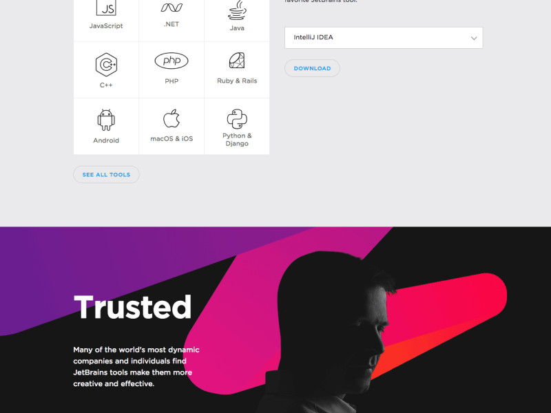 JetBrains Best Website Design