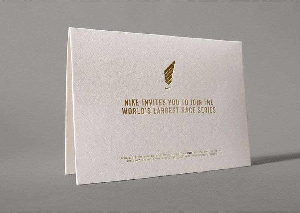 Nike Invitation Print Design