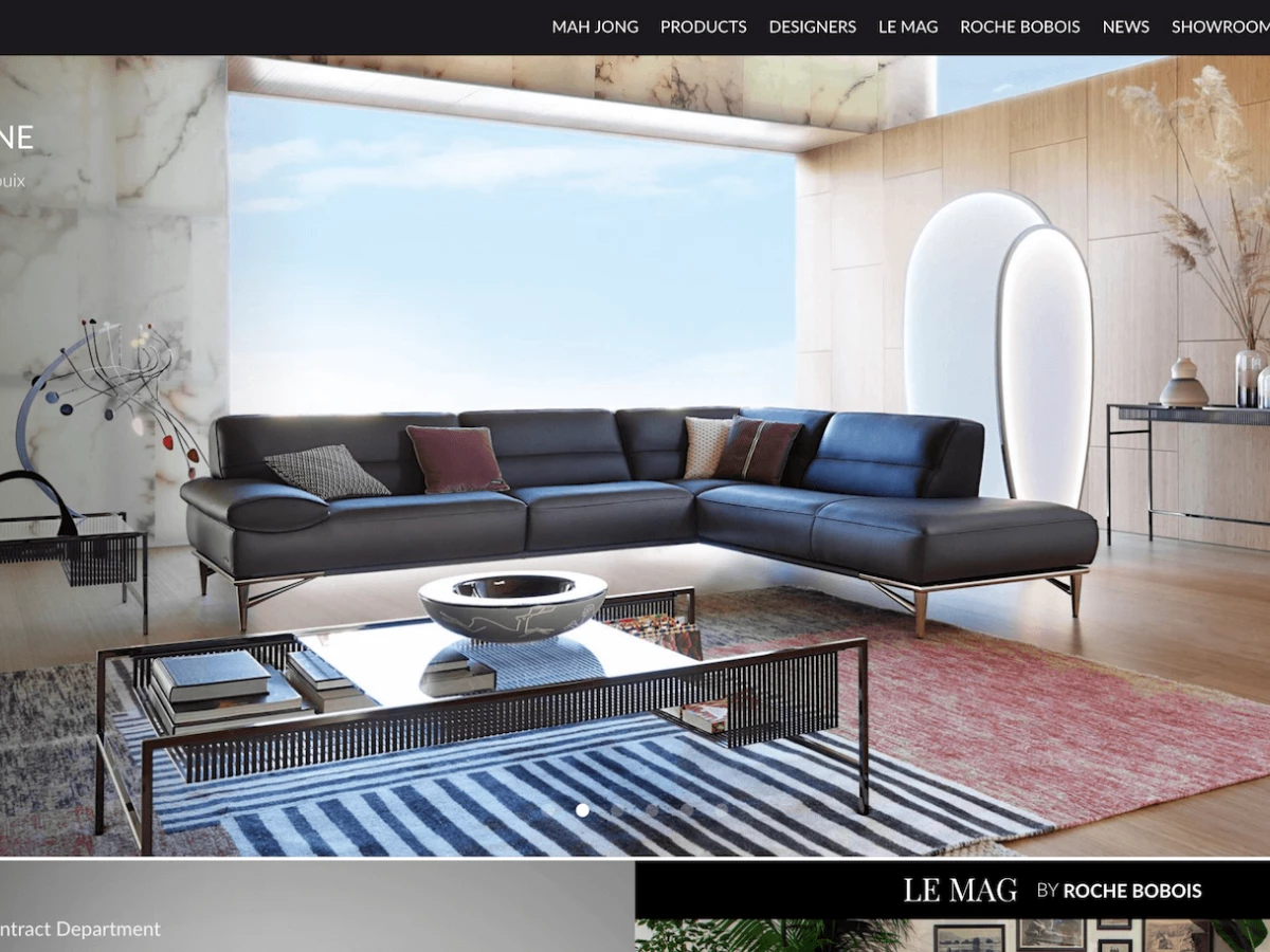 Roche Bobois Homepage Website Design