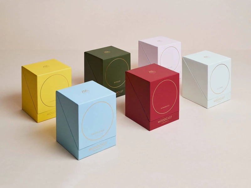 Moodcast Candle Packaging Designs