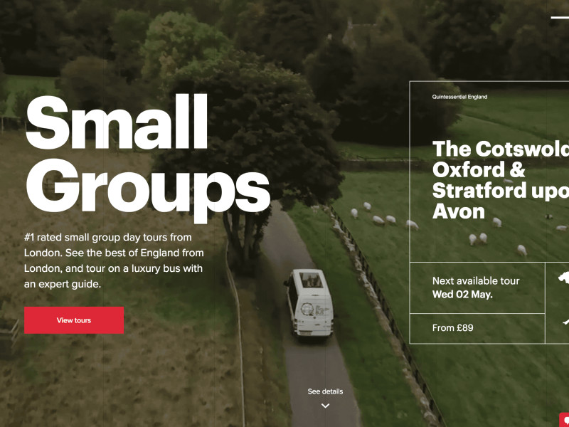 The English Bus Homepage Website Design