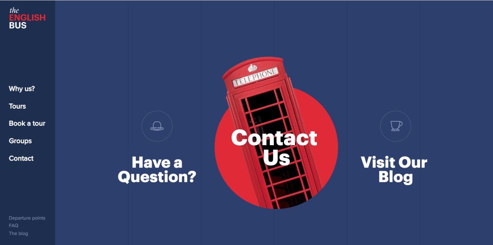 The English Bus Animations Website Design