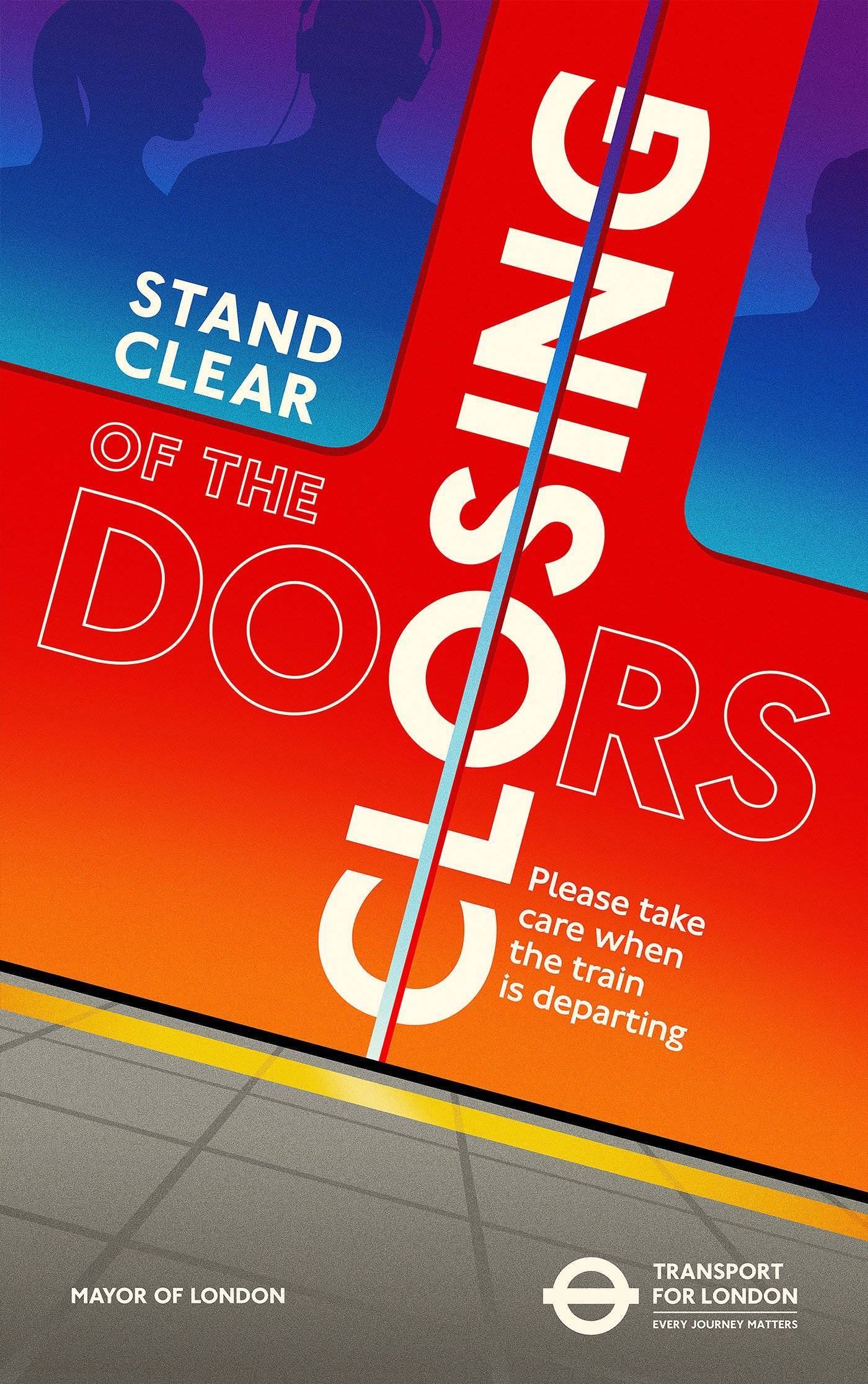 London Safety Print Design Poster