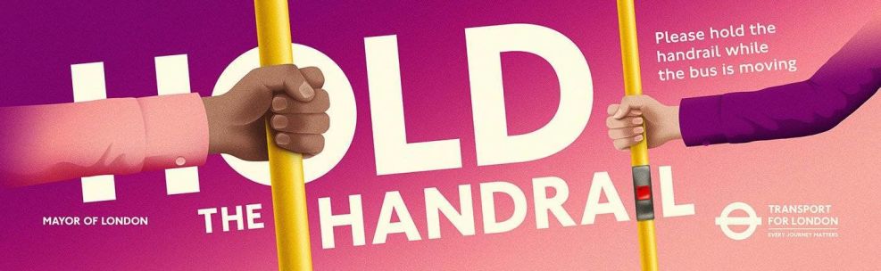 Transport For London Handrail Poster Print Design