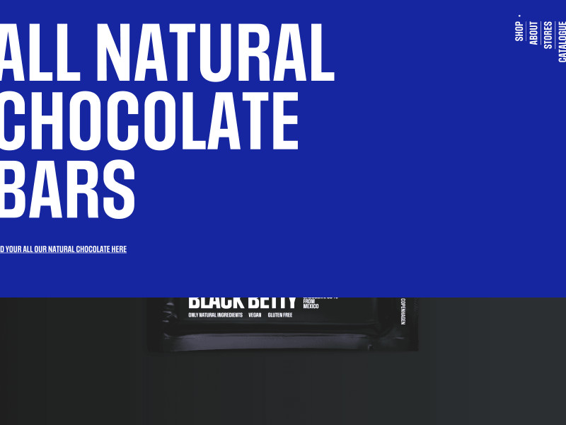 Simply Chocolate Home Page Website Design