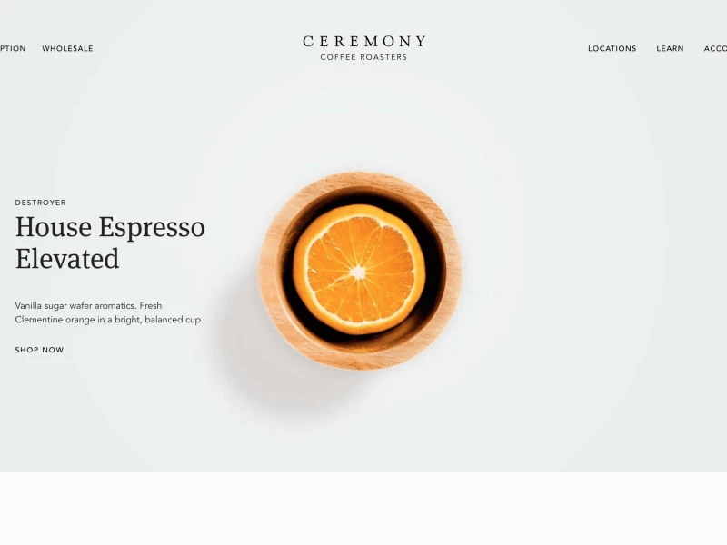Ceremony Best Web Design