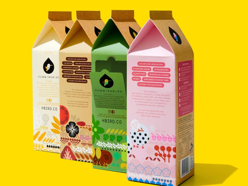Hummingbird Colorful Packaging Design