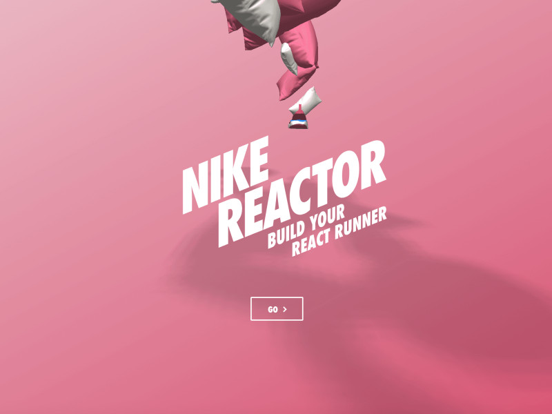 Nike React Main Page Website Design