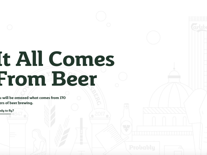 Carlsberg Loading Page Website Design