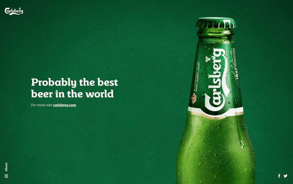 Carlsberg Product Final Page Website Design