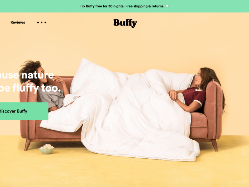 Buffy Home Page Website Design