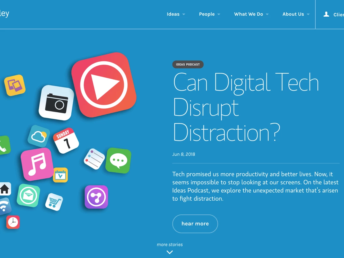 Morgan Stanley Home Page Website Design
