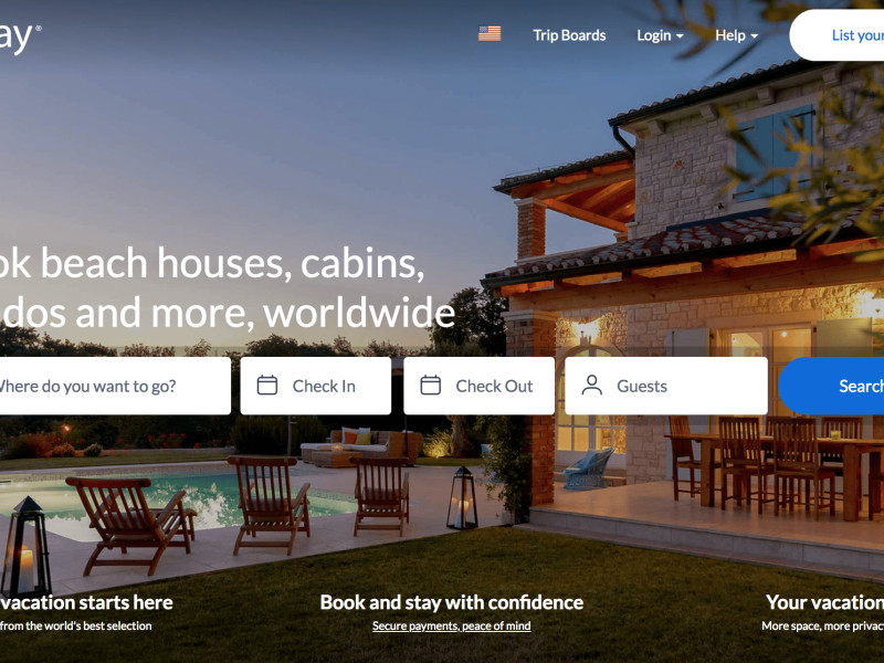 HomeAway Home Page Logo Design