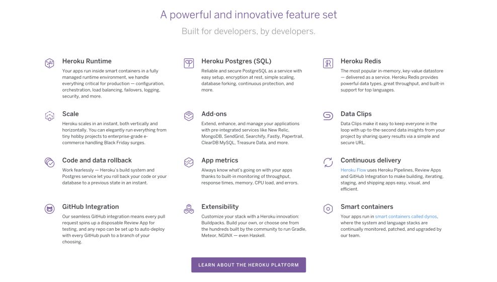 Heroku Creative Website Design