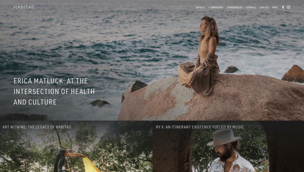 Habitas Stunning Website Design