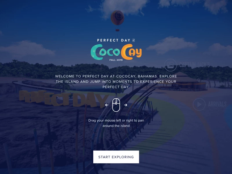 Royal Caribbean CocoCay Interactive Website Design