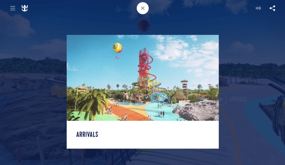 Royal Caribbean CocoCay Video Website Design
