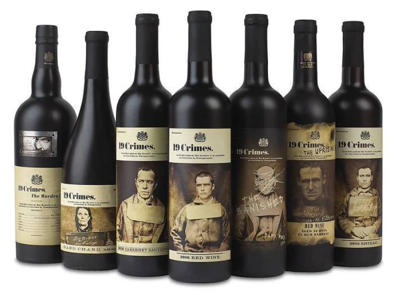 19 Crimes Wine Packaging Design
