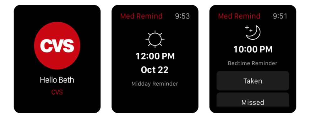 CVS App Watch App Design