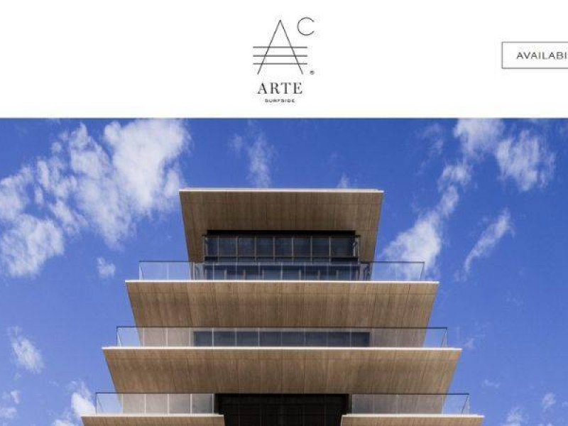 Arte Surface real estate web design
