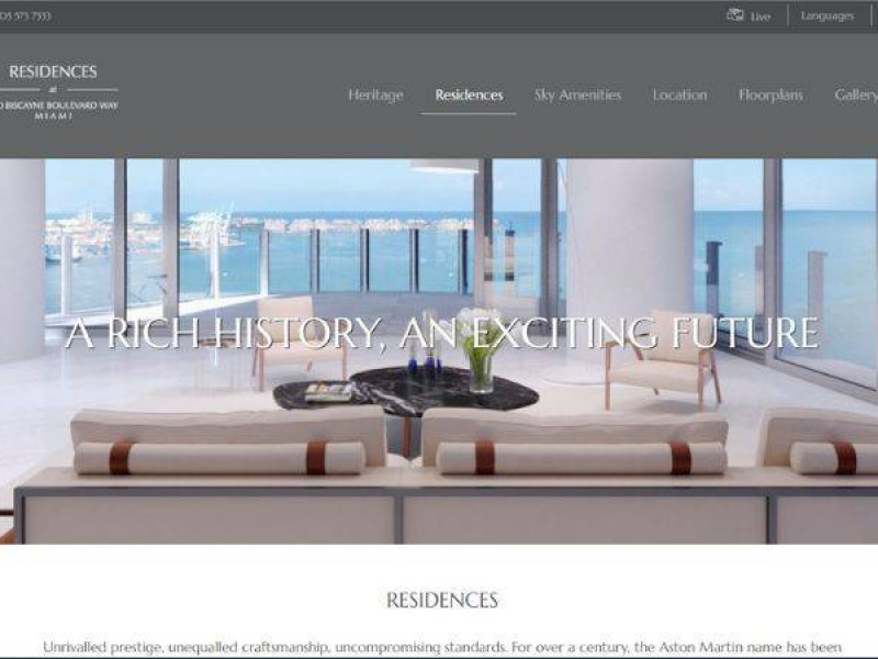 real estate design - bold typography