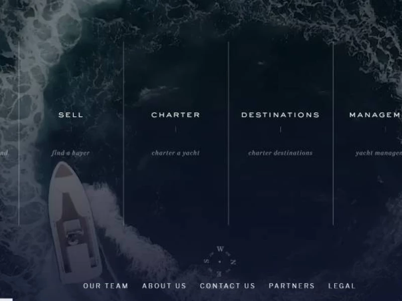 YPI navigation homepage screenshot