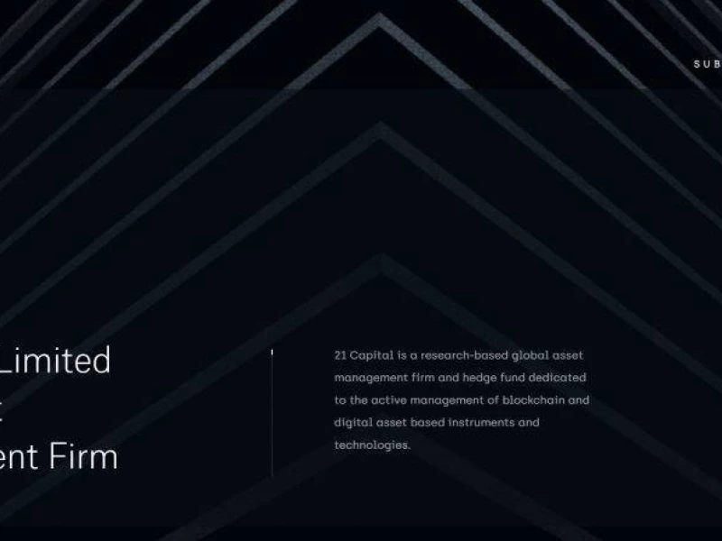 21 Capital website home page screenshot preview