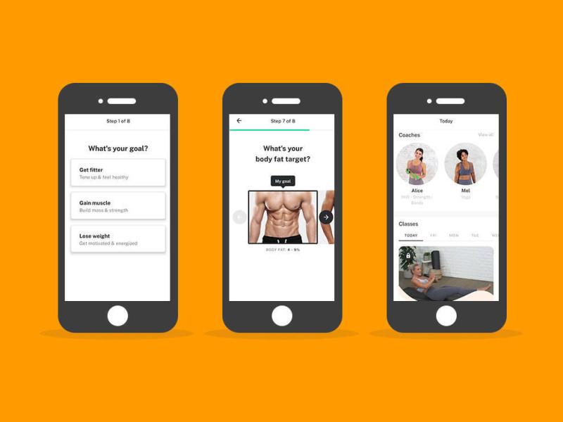 8fit app design