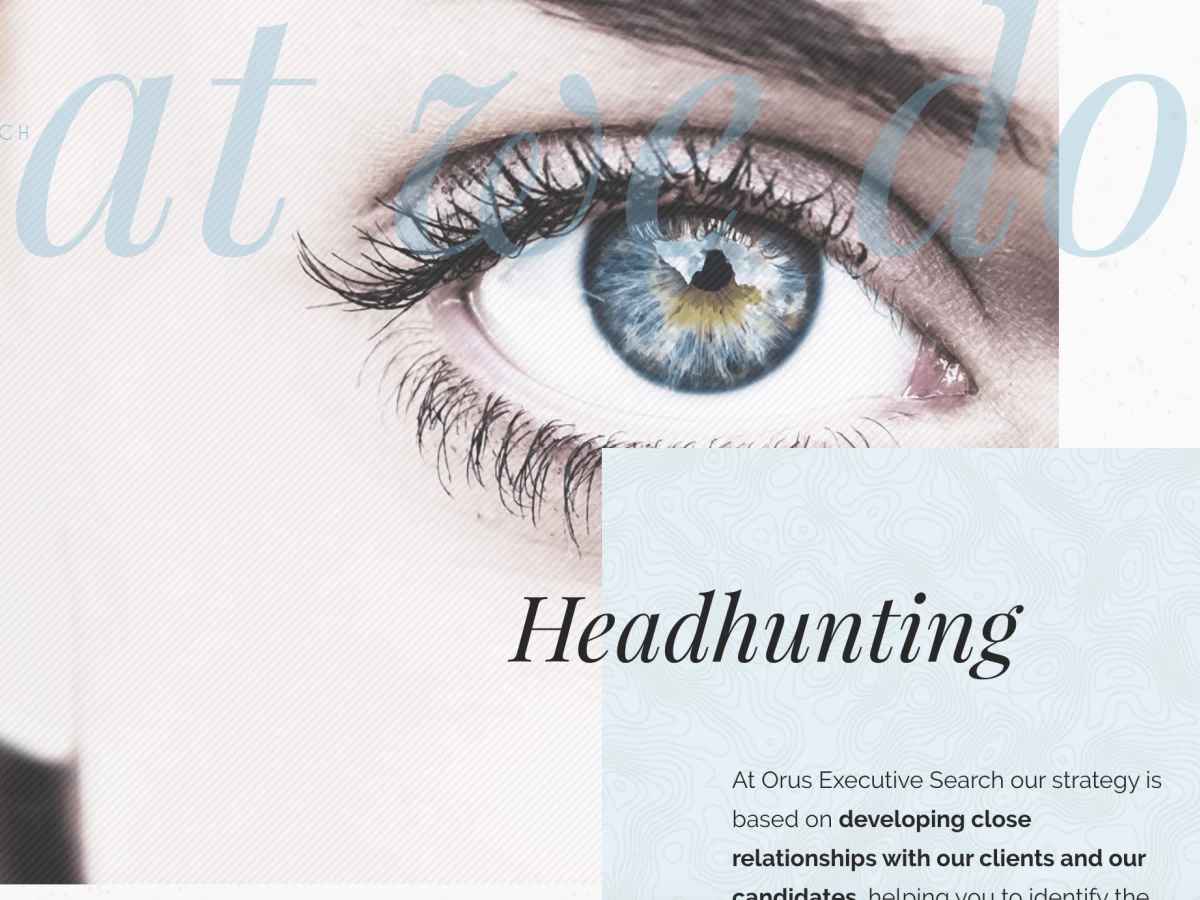 Orus Executive Web Design