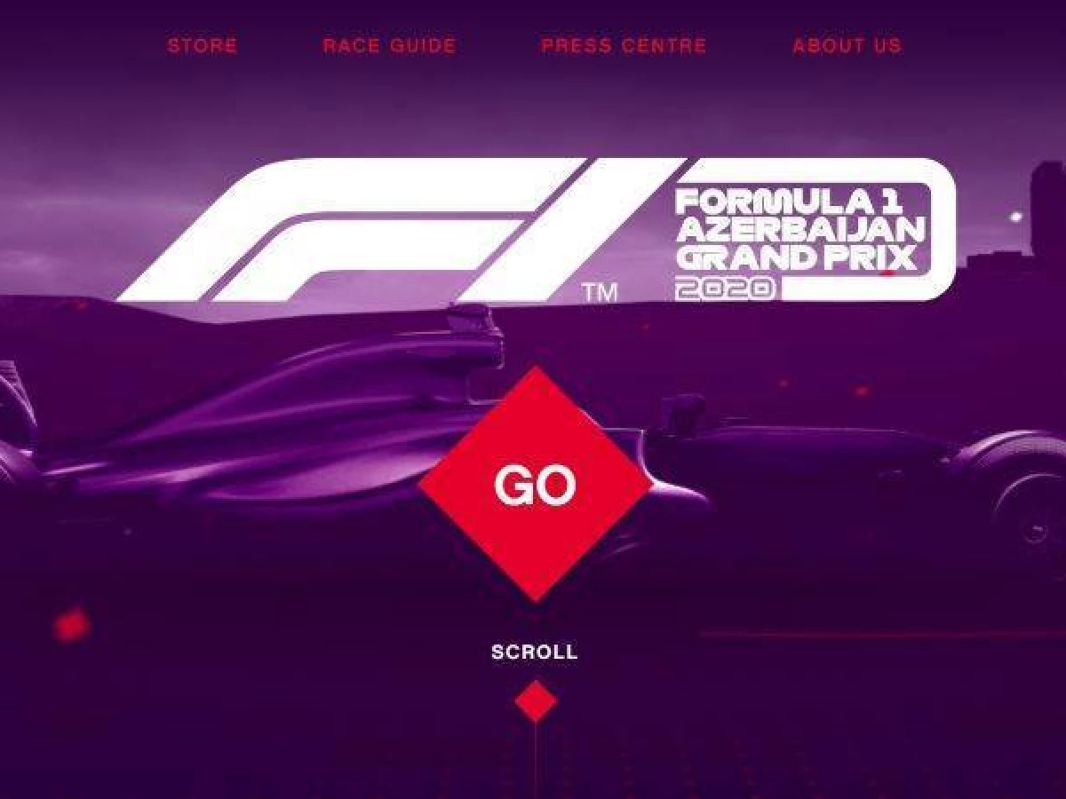 Baku City Circuite home page screenshot