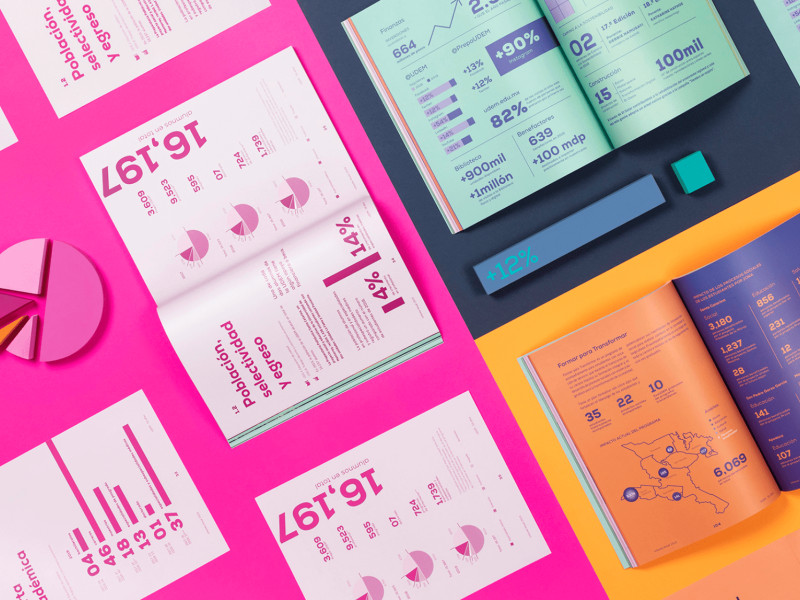UDEM 2019 annual report print design by Reset