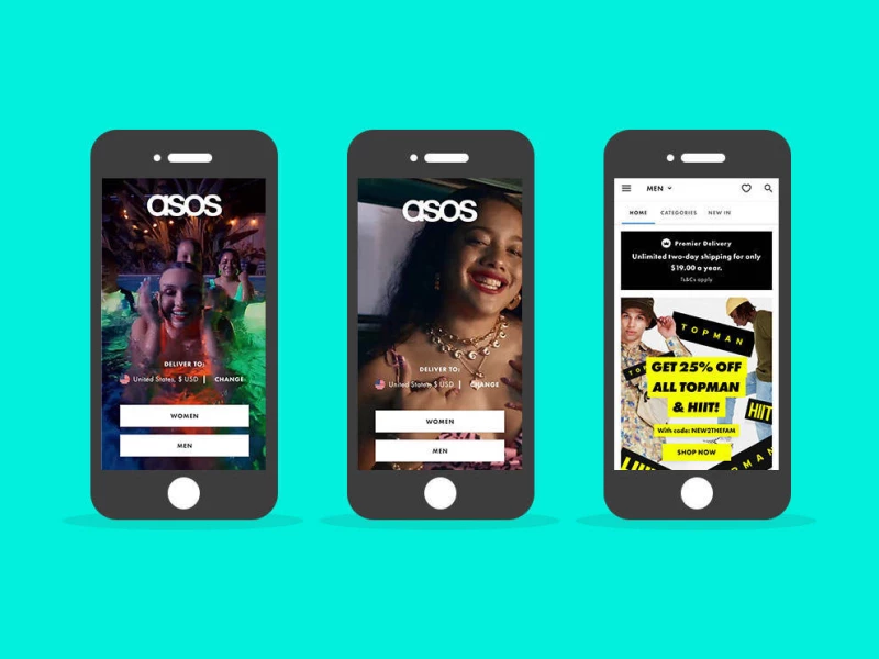 ASOS app design