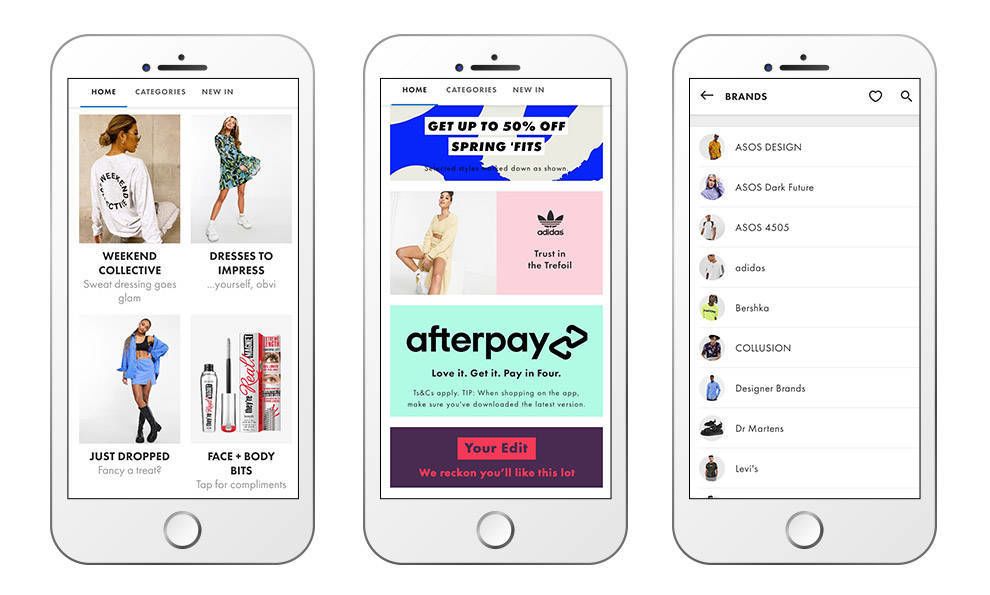 ASOS eCommerce app design