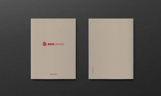 BMS United’ Annual Report Front And Back Cover