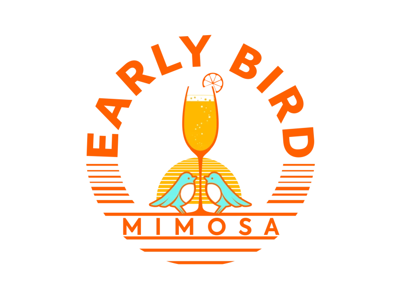 Early Bird Mimosa Logo Design