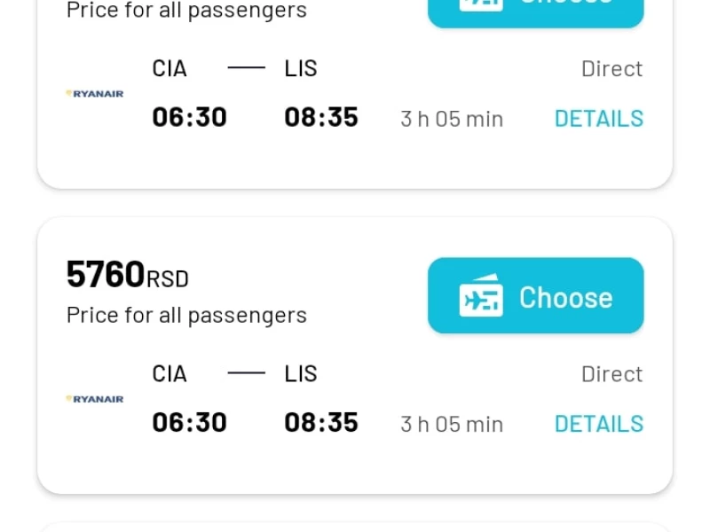 Let's Fly app design by Giraffe Studios