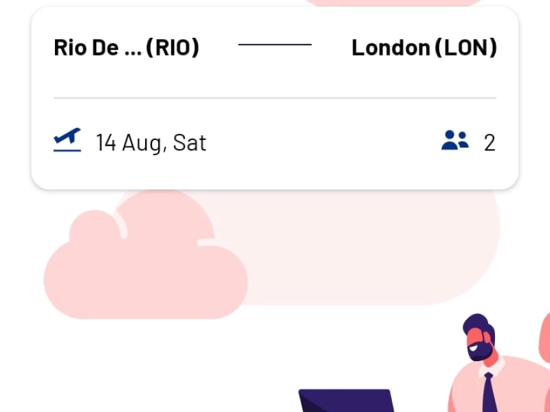 Let's Fly app design by Giraffe Studios