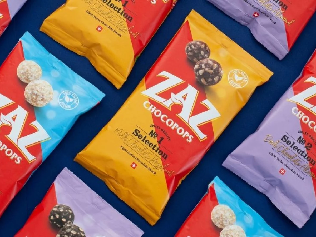 ZAZ Chocopops package design