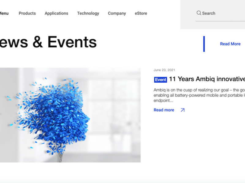 Ambiq website design