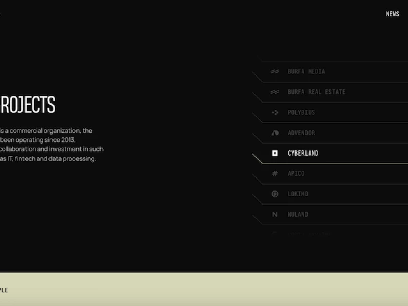 Burfa website design by Zgraya Studio
