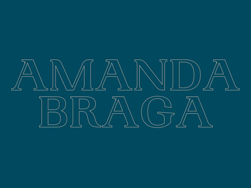 Amanda Braga website design by Cappen