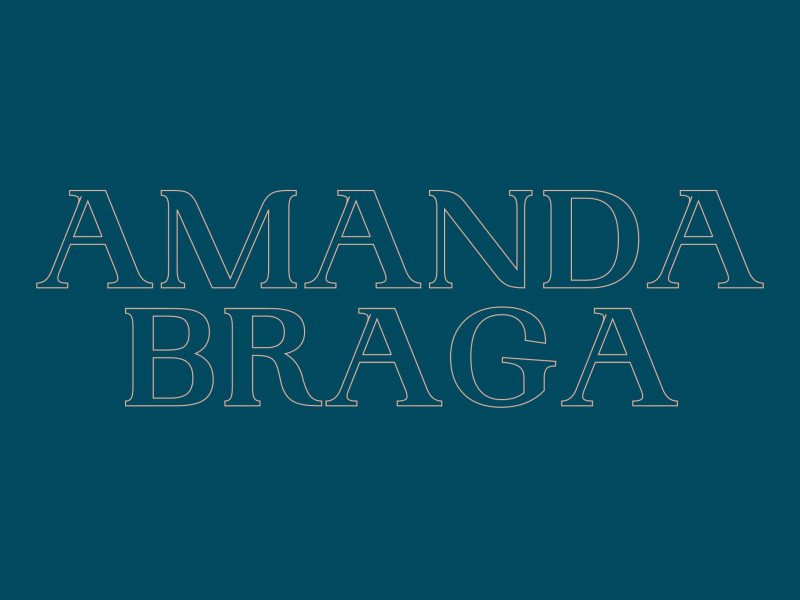 Amanda Braga website design homepage
