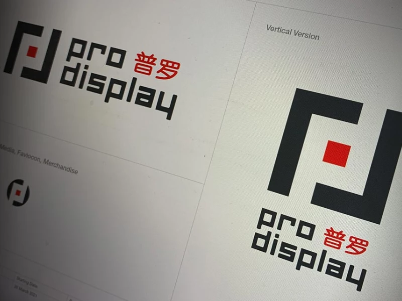 Pro Display logo design