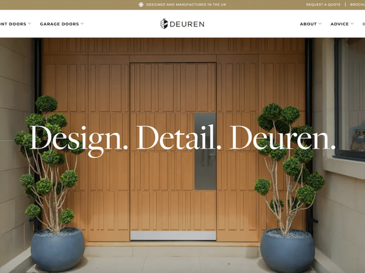 Deuren website design