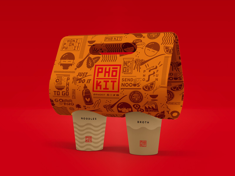 Pho Kit package design
