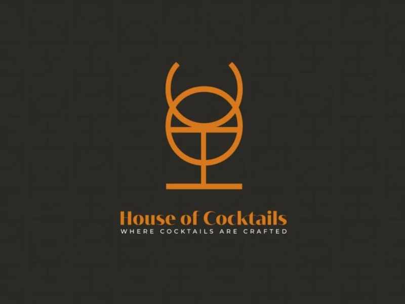 The House Of Cocktails Logo Design