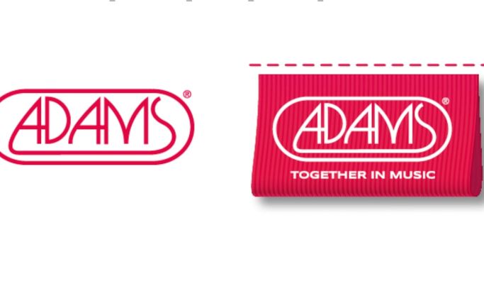 Adams Together in Music logo design vs Adams original logo design