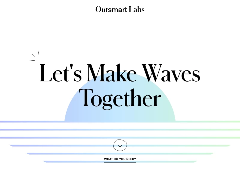 Outsmart Labs Website Design Homepage